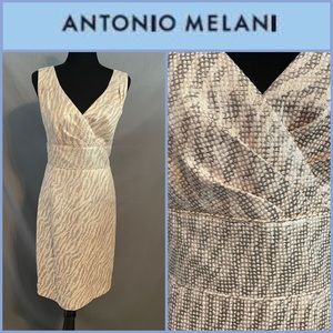 Antonio Melani gold cocktail dress.  Size 14